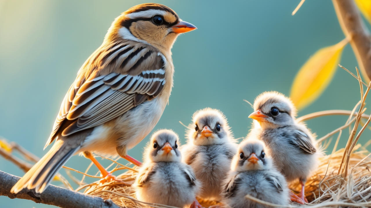 The Sparrow and His Four Children